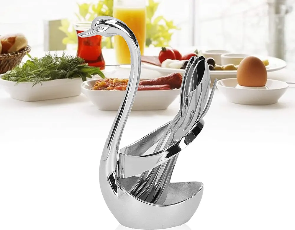 صفاية معالق شكل البجعة - سيلفر