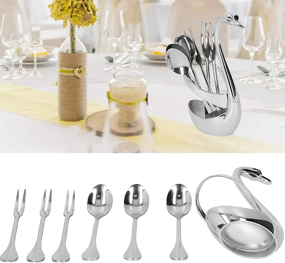 صفاية معالق شكل البجعة - سيلفر