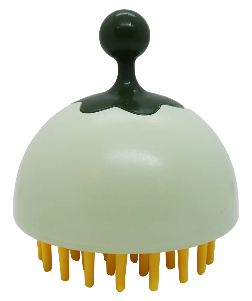 فرشاة ناعمة من السيليكون بحجم صغير مناسب لليد لتدليك فروة الراس