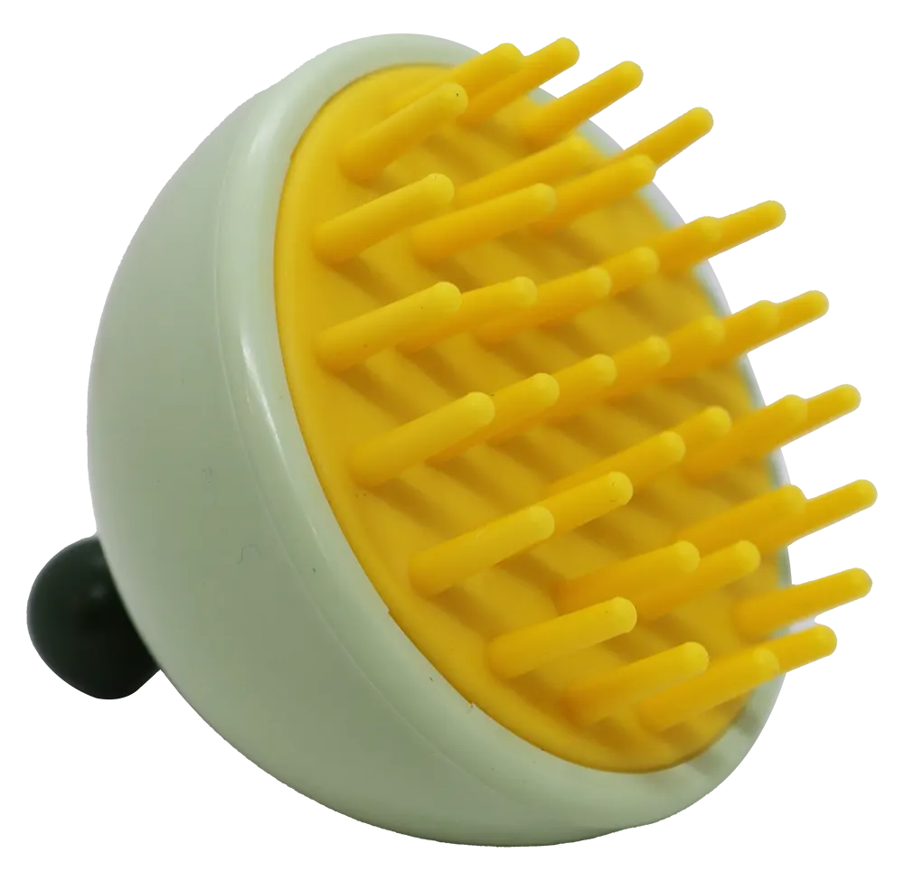 فرشاة ناعمة من السيليكون بحجم صغير مناسب لليد لتدليك فروة الراس