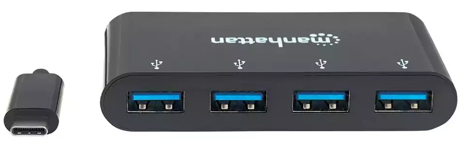 Manhattan Adapter 4 Ports from Type-C to 4 Ports USB Bus Power -