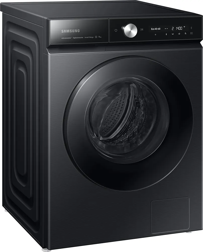 Full Automatic Washing Machine Samsung  Front Loading 11 KG, 1400 RPM, Digital, Inverter, Black, WW11B1944DGBAS