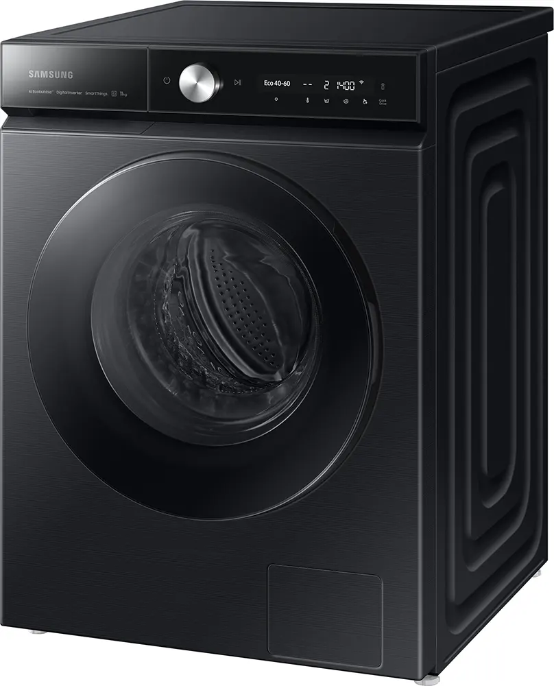 Full Automatic Washing Machine Samsung  Front Loading 11 KG, 1400 RPM, Digital, Inverter, Black, WW11B1944DGBAS