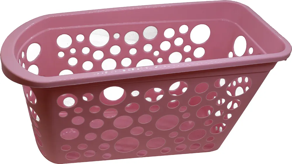 منظم ثلاجة بلاستيك كبير - بينك