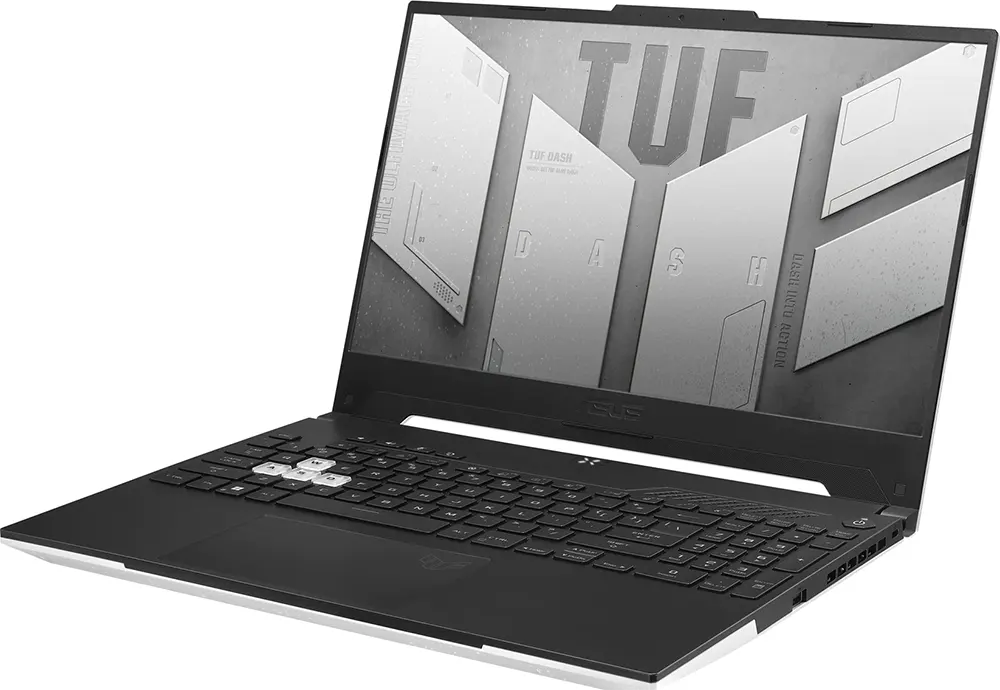 Asus TUF Dash F15 Laptop, Intel® Core™ i7-12650H, 12th Gen, 16GB RAM, 512GB SSD, NVIDIA® GeForce RTX™ 3050 Ti 4GB GDDR6, 15.6 Inch FHD IPS, Windows 11, Light Gray