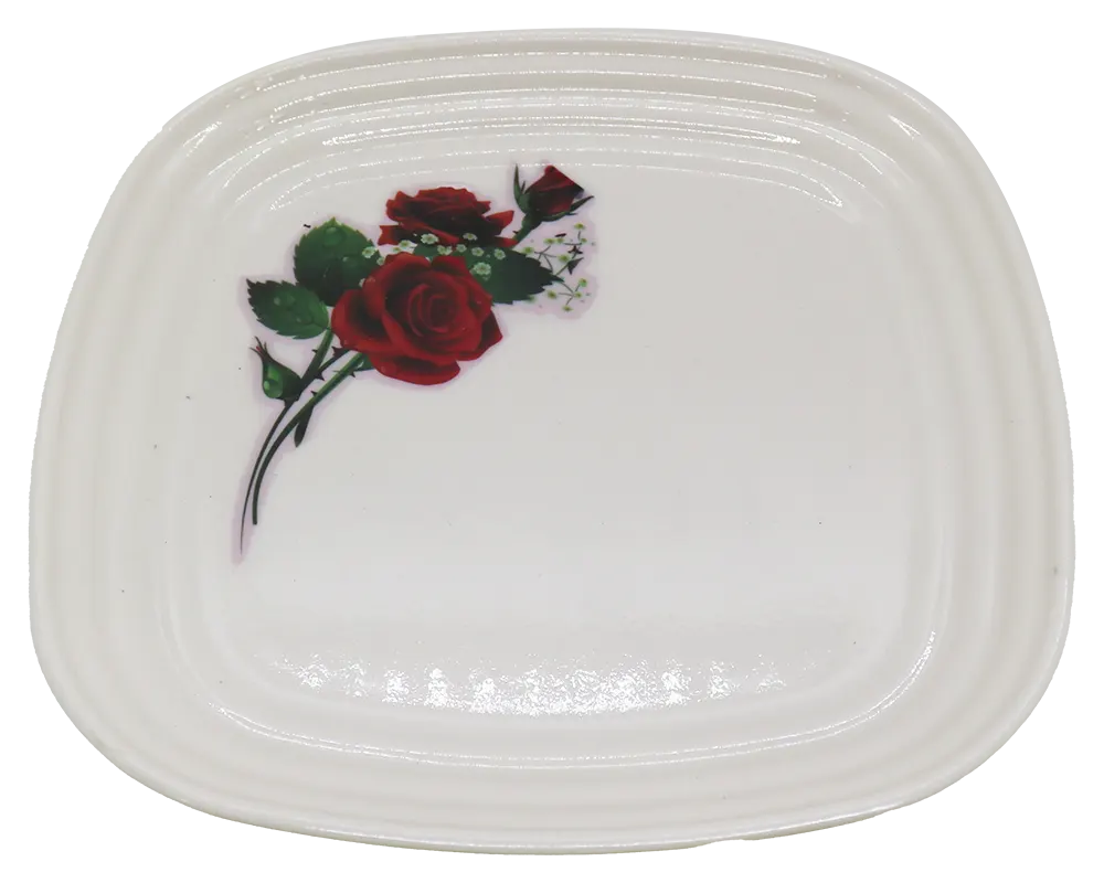 Square Plate Size 2 - White