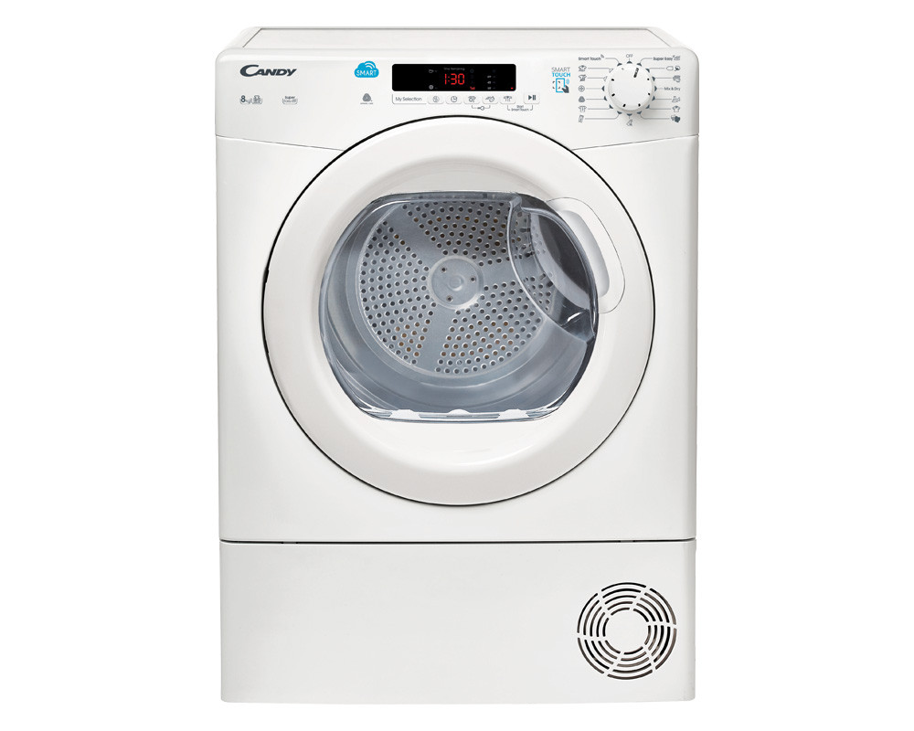 Candy Dryer, 8 KG, Condenser, White, TDA150C LW