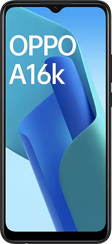 OPPO A16K Dual SIM Mobile, 32GB Internal Memory, 3GB RAM, 4G LTE, Black