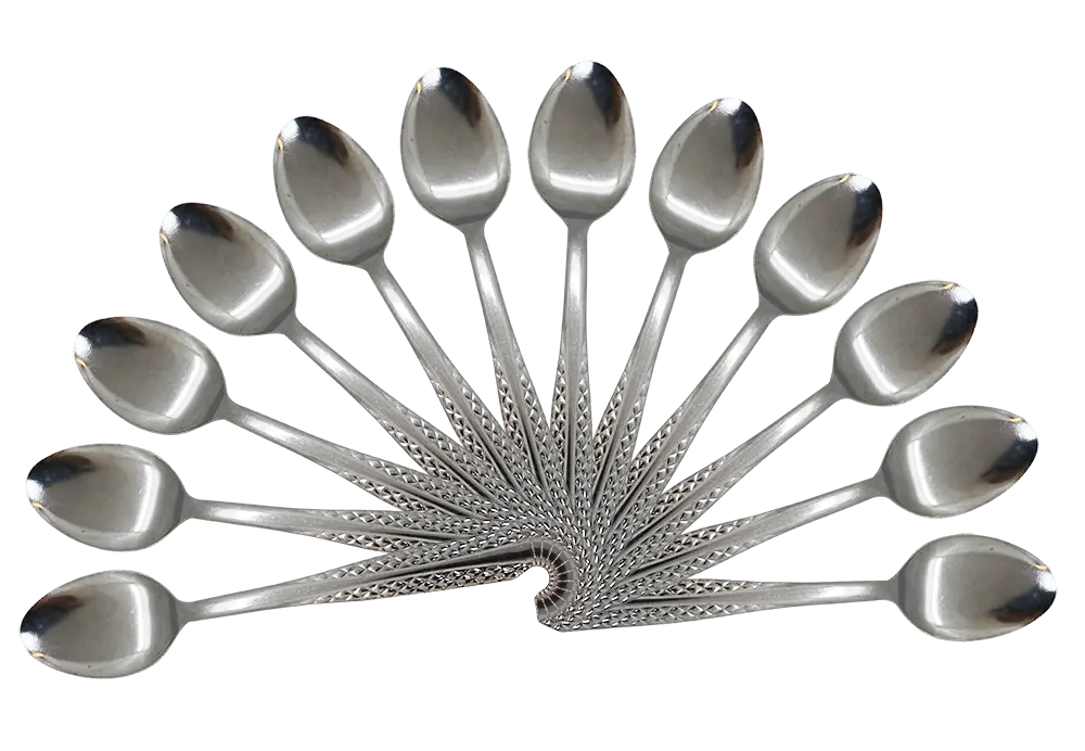 طقم معالق أستنالس فضي 12 قطعة صغيرللشاي - سيلفر