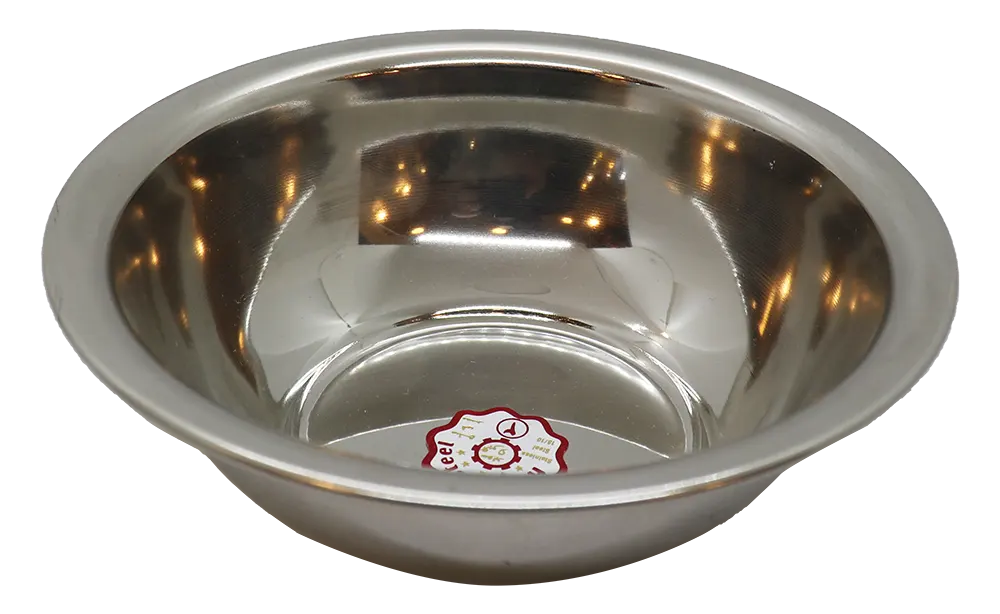 بولة استانلس دائرية من عبود، مقاس 2، سادة، فضي