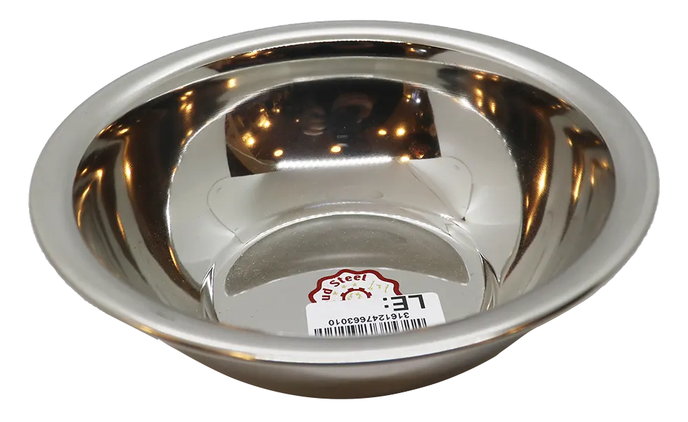 بولة استانلس دائرية من عبود، مقاس 3، سادة، فضي