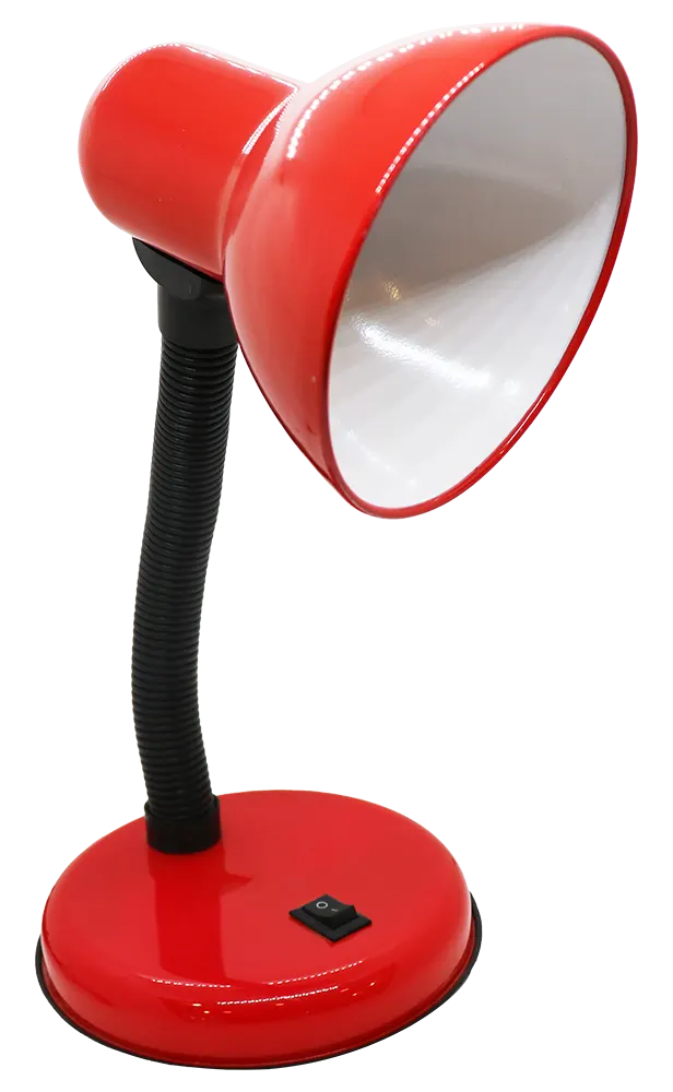 أباجورة مكتب، أحمر