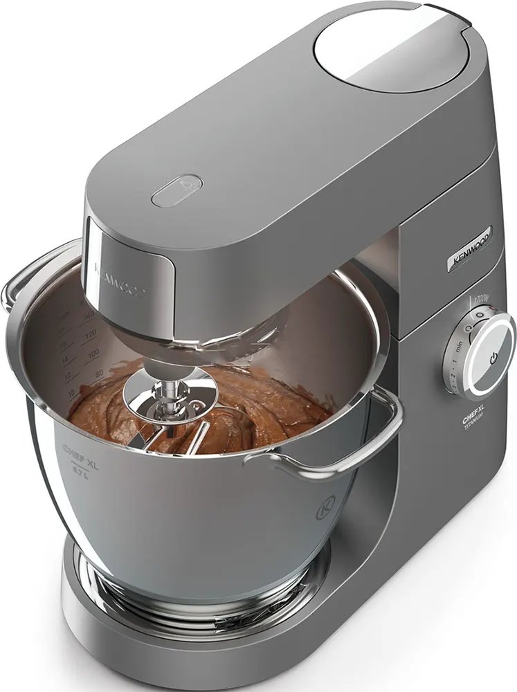 Kenwood Chef Stand Mixer, 1700 Watt, 6.7 Liters, Titanium, KVL8000S