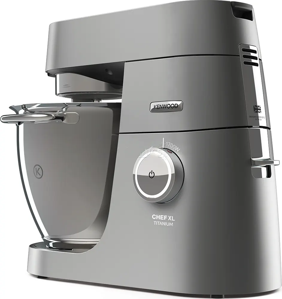 Kenwood Chef Stand Mixer, 1700 Watt, 6.7 Liters, Titanium, KVL8000S