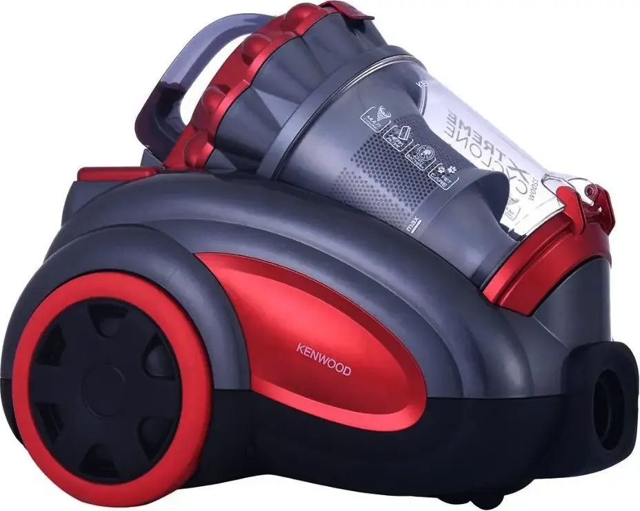 مكنسة كينود 2200 وات، 3.5 لتر، بدون كيس، احمر*اسود، VBP80