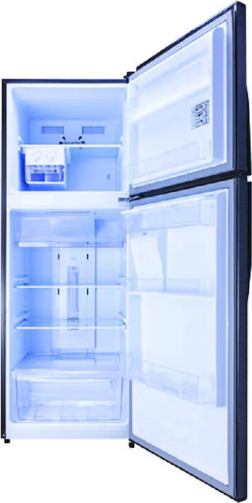 Fresh Refrigerator, No Frost, 426 Liters, 2 Doors,Water Dispenser, Digital, Black Glass, FNT-DR540 YGB