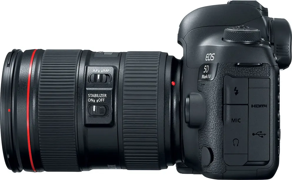 Canon EOS 5D DSLR Camera, 24-105mm Lens, 30.4 MP, LCD Screen, Black