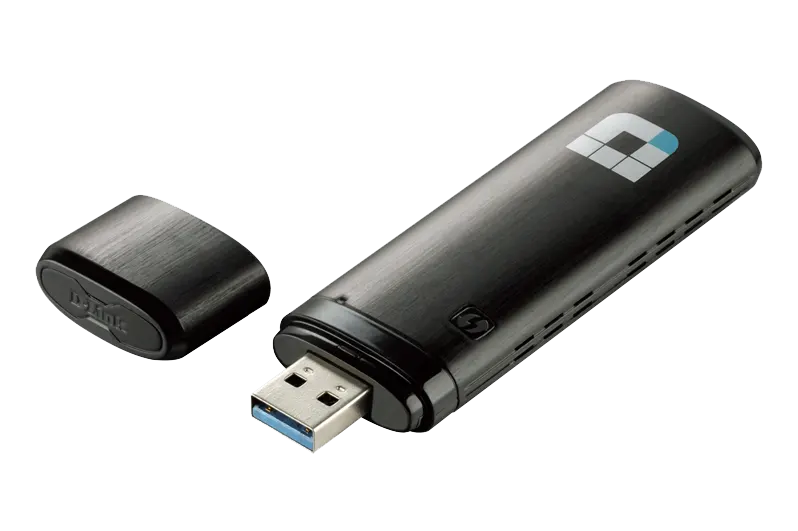محول USB لاسلكي دي لينك AC1300، سرعة 400-867 ميجابايت، أسود، DWA-182
