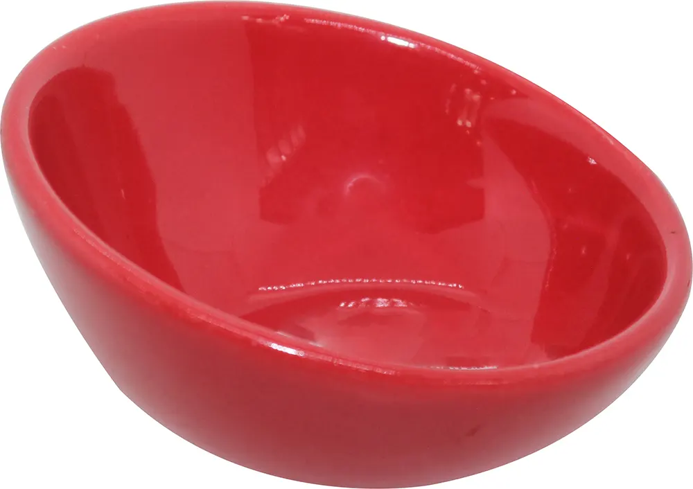 Round sauce porcelain bowl - red