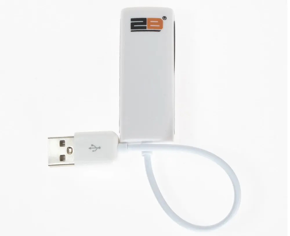محول USB 2.0 الي LAN توبي، سرعات 100-480 ميجابايت، أبيض، CV668