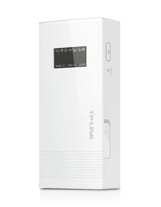 راوتر محمول 3G  تي بي لينك + باور بانك 5200 مللي امبير، أبيض، M5360
