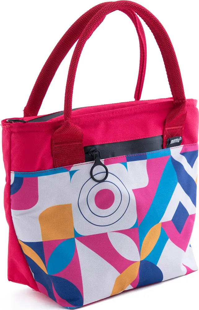 شنطة تبريد مينترا كبير، حافظة للحرارة، ووتربروف، وردي مشجر