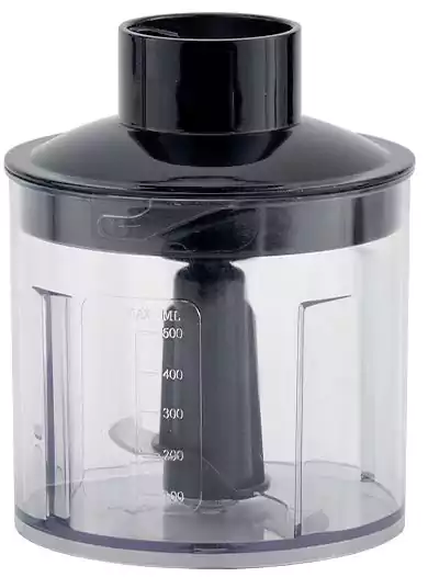 Mienta Hand Blender, 450 Watt, 600 ml, with Whisk and Chopper, Black HB111138B