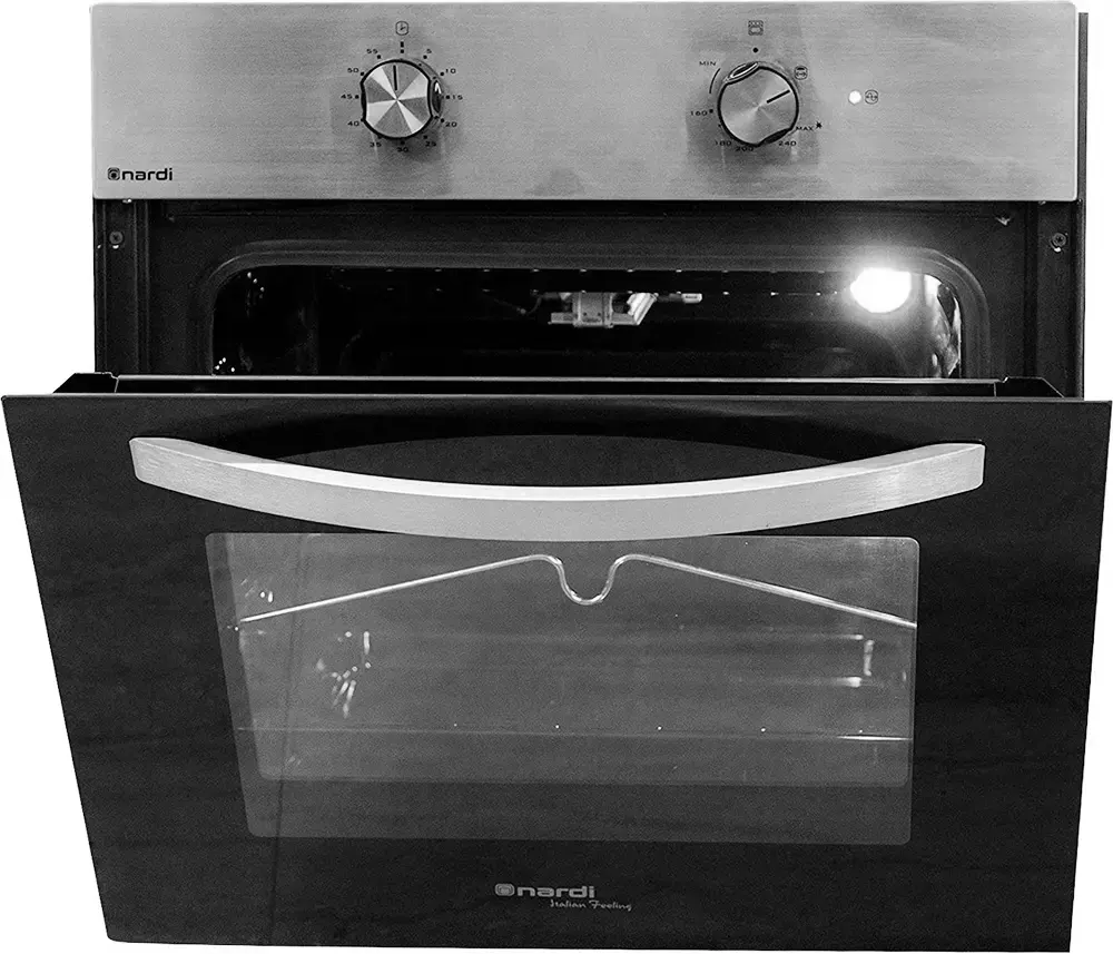 Nardi Built-in Gas Oven, 60 cm, Gas, Grill, Fan, Black * Silver, FEX97C3TM