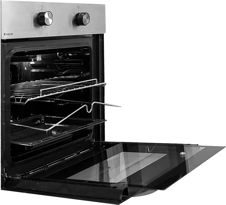 Nardi Built-in Gas Oven, 60 cm, Gas, Grill, Fan, Black * Silver, FEX97C3TM