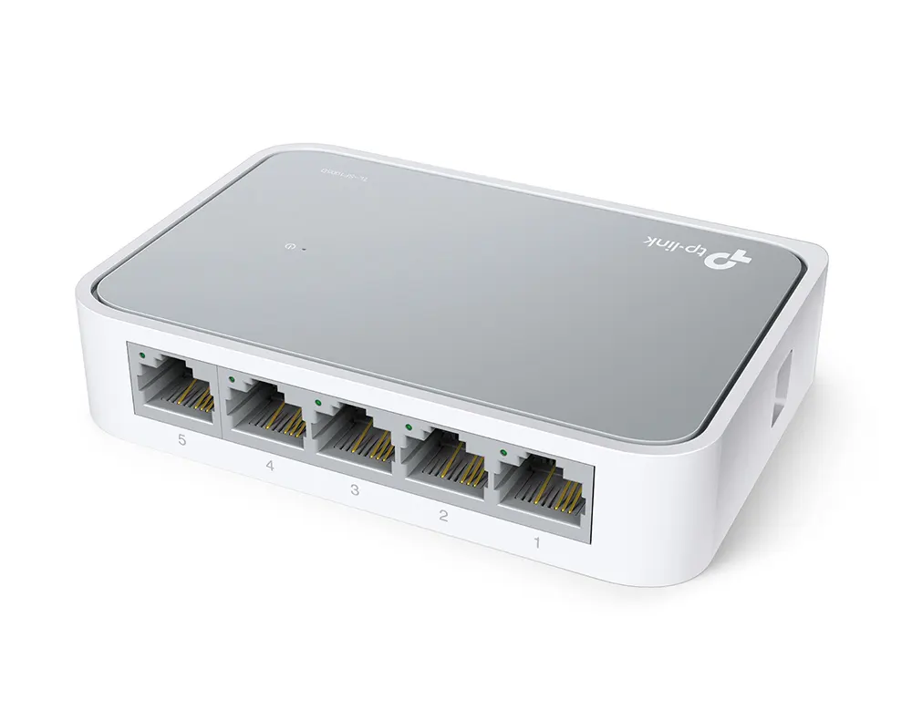 TP-Link Desktop Switch, 5 Ports, 100Mbps, White, TL-SF1005D