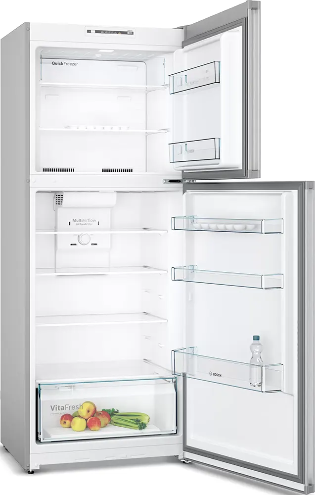 Bosch Refrigerator No Frost , 328 Liters, 2 Doors, Stainless Steel, KDN43NL2E8