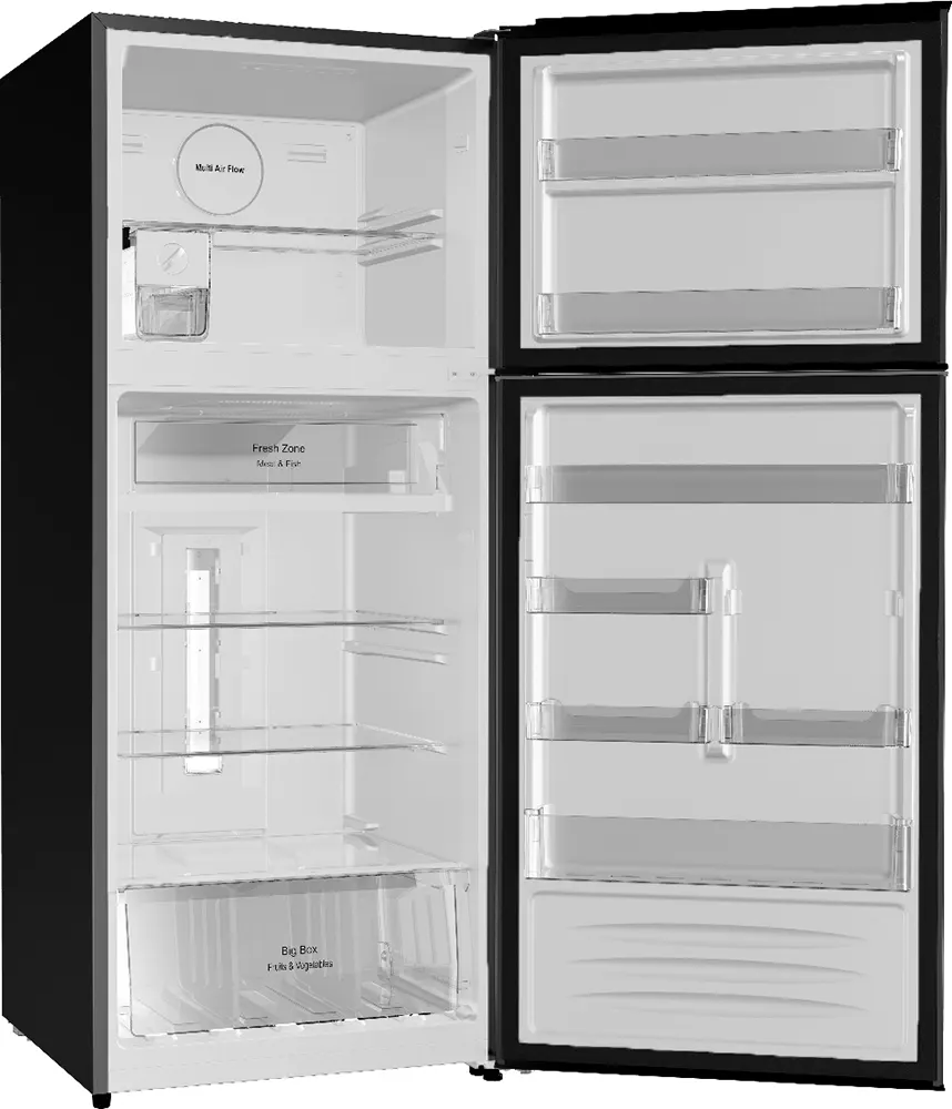 Fresh Refrigerator, No Frost, 471 Liters, 2 Doors, Digital, Black, FNT-M580YB