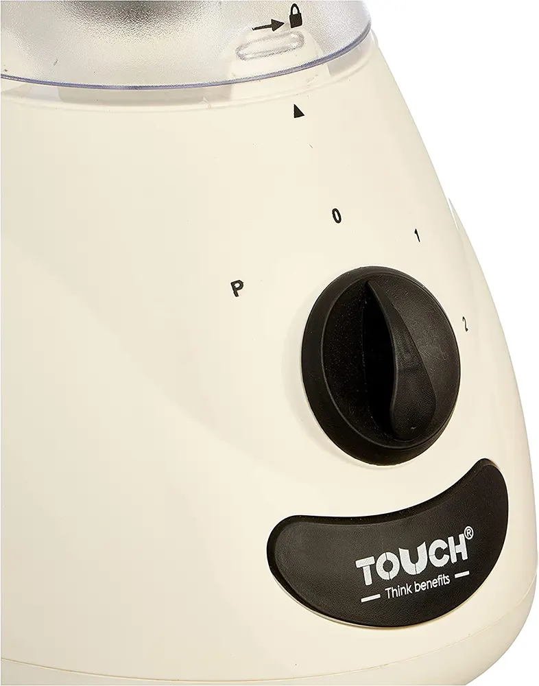 Blender Touch El-Zenouki Turbo 400 Watt, 1.7 Liter, 2 Mills, Filter, White, 40502