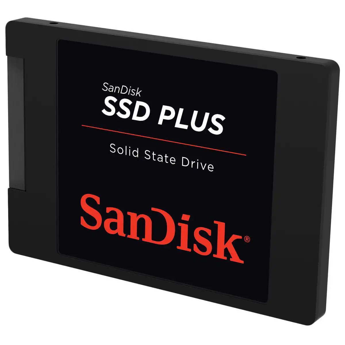 سانديسك هارد ديسك SATA III SSD Plus، للكمبيوتر المحمول والمكتبي، 480 جيجابايت، SDSSDA-480G-G26، أسود
