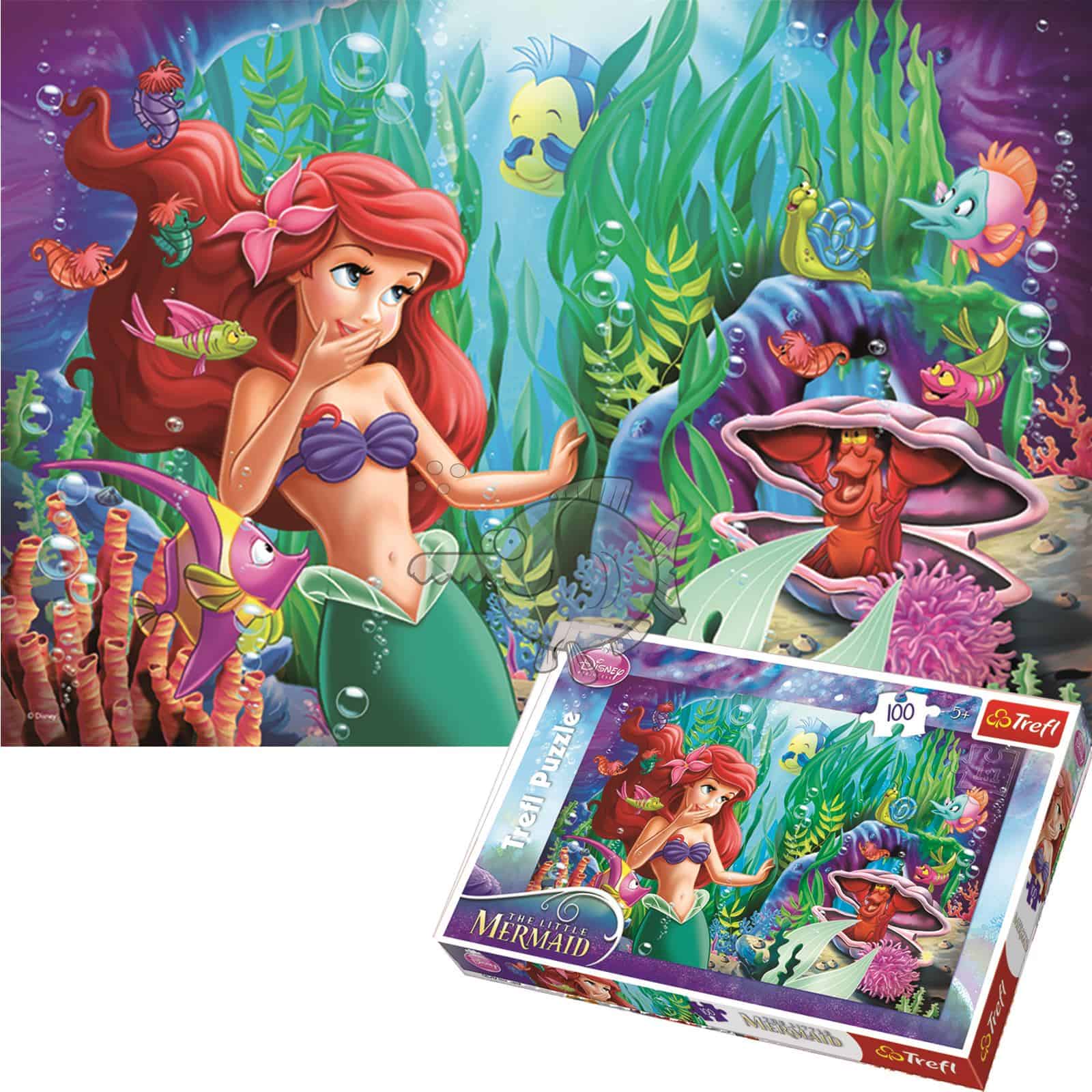 لعبة بازل الأميرة حورية البحر، 100 قطعة