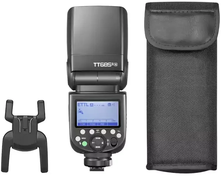 Godox Rectangular Camera Flash Light for Nikon, Portable Lighting Flash, Black TT685II-N