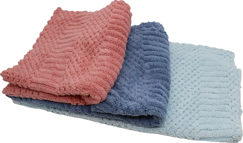 طقم فوط ميكروفايبر 3  قطع - ألوان متعددة