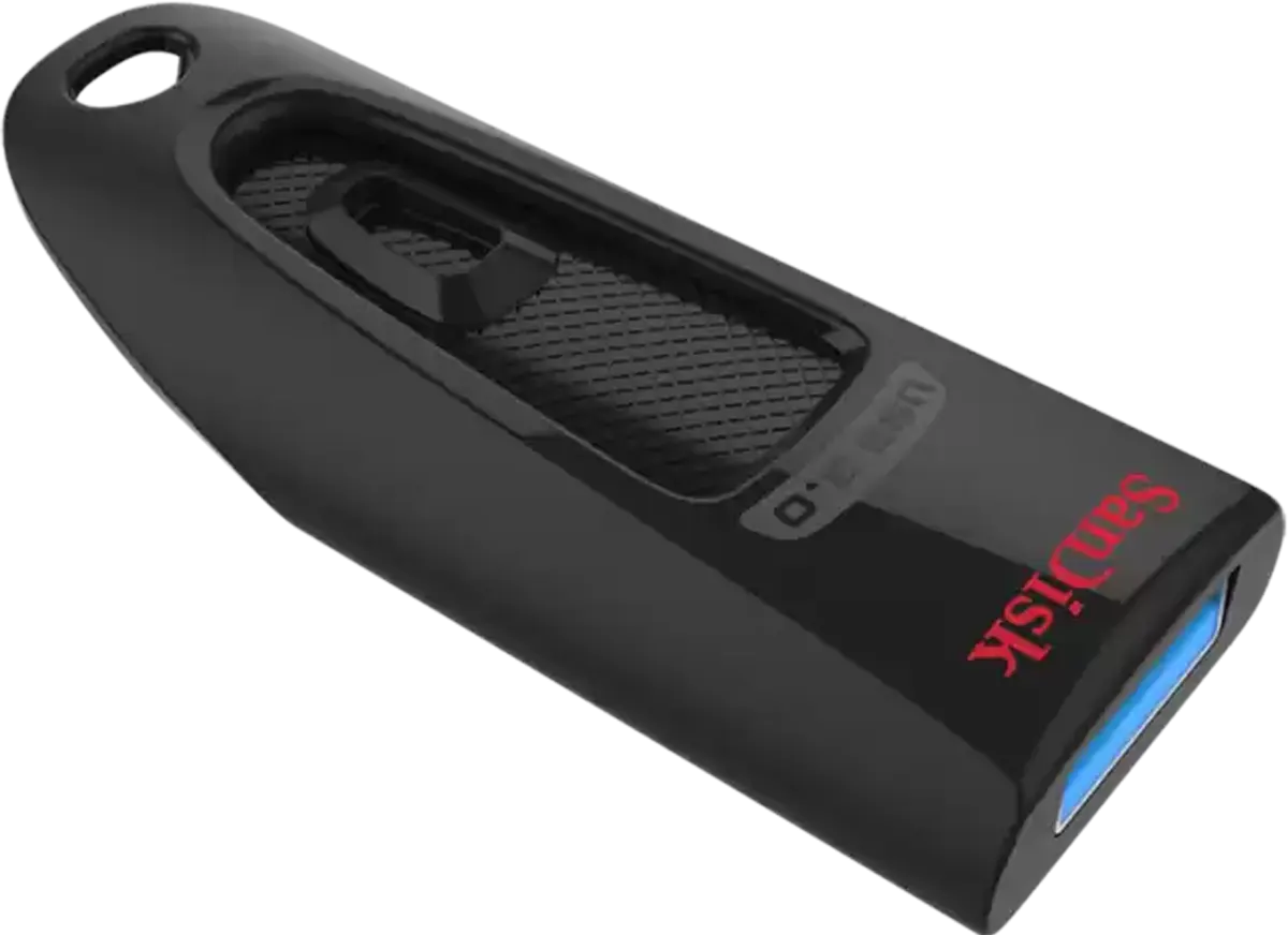 فلاش ميموري سانديسك Ultra، بسعة 128 جيجابايت، USB 3.0، أسود، SDCZ48-128G-U46