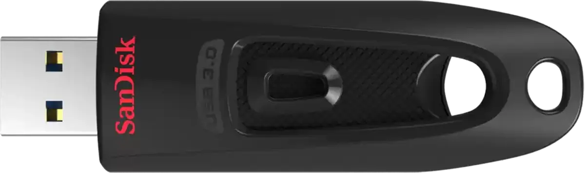 فلاش ميموري سانديسك Ultra، بسعة 128 جيجابايت، USB 3.0، أسود، SDCZ48-128G-U46