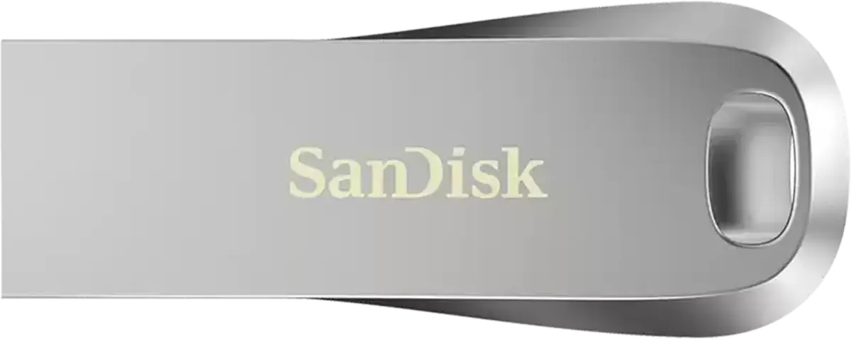 SanDisk™ Ultra Luxe Flash Drive, 128GB, USB 3.1, Silver, SDCZ74-128G-G46