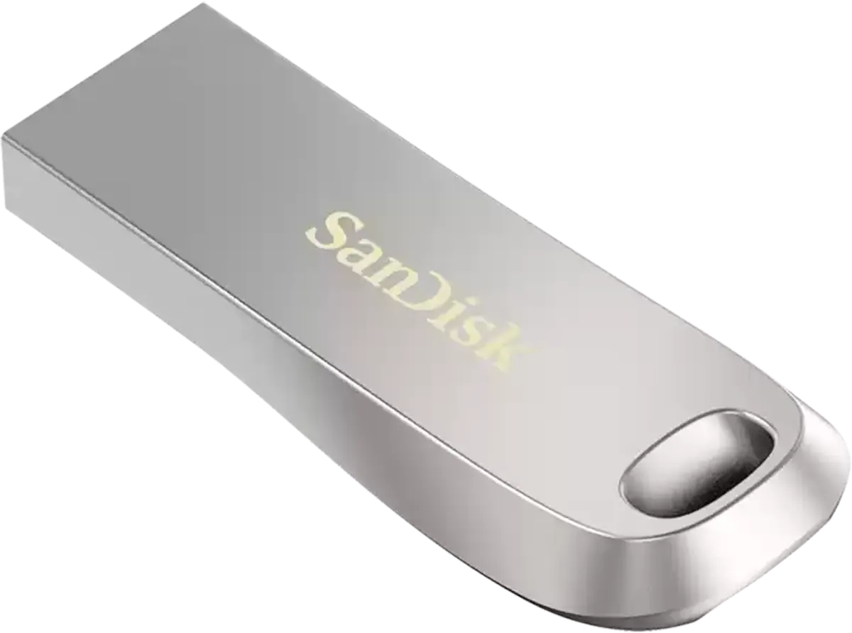 SanDisk™ Ultra Luxe Flash Drive, 64GB, USB 3.1, Silver, SDCZ74-064G-G46