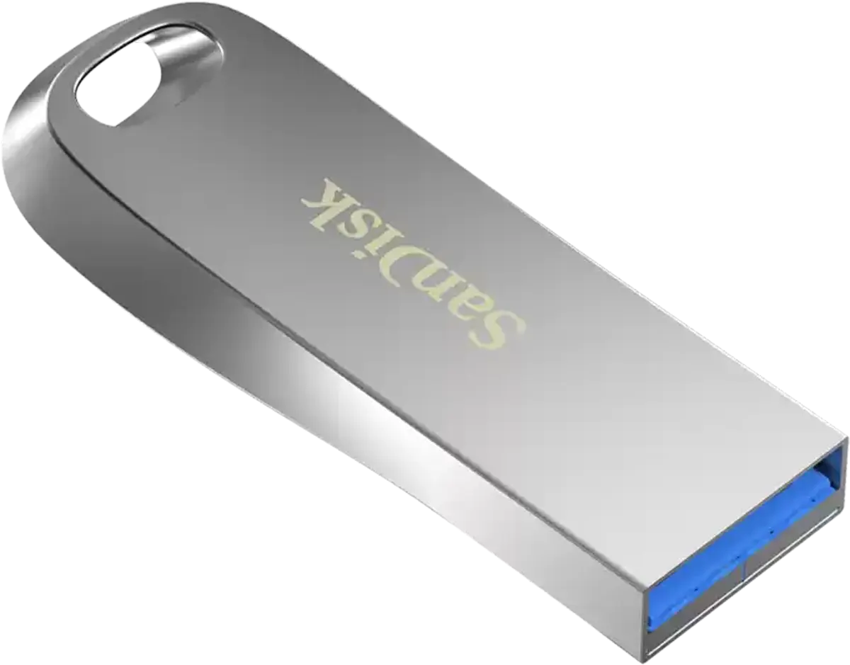 SanDisk™ Ultra Luxe Flash Drive, 64GB, USB 3.1, Silver, SDCZ74-064G-G46