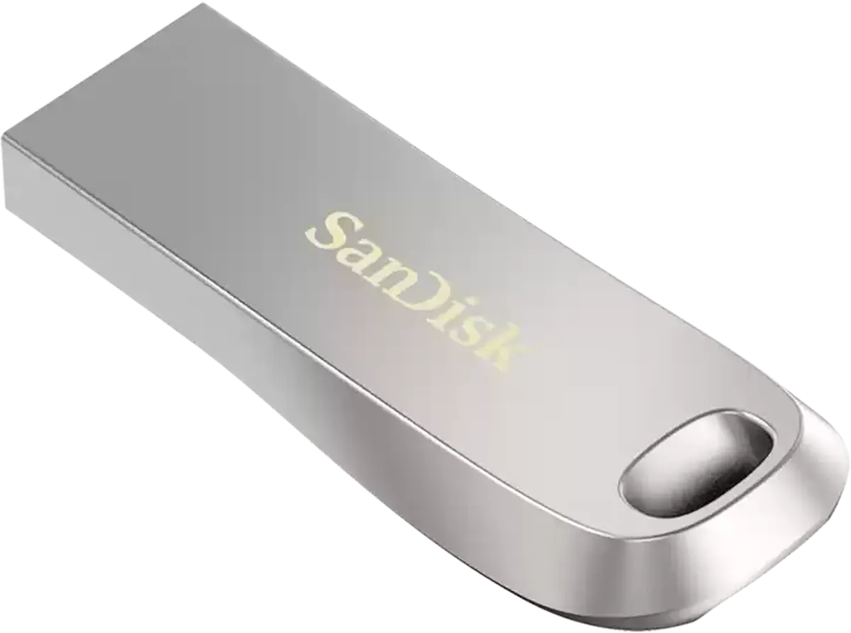 SanDisk™ Ultra Luxe Flash Drive, 32GB, USB 3.1, Silver, SDCZ74-032G-G46