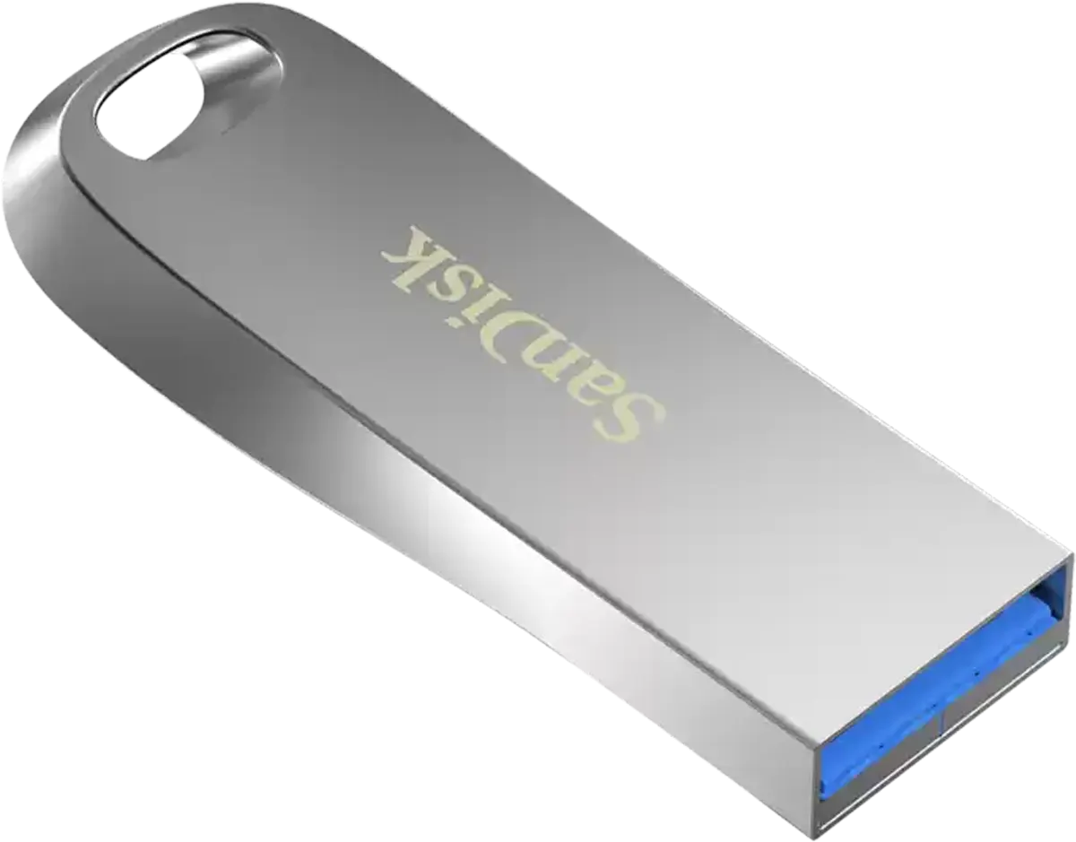 SanDisk™ Ultra Luxe Flash Drive, 32GB, USB 3.1, Silver, SDCZ74-032G-G46