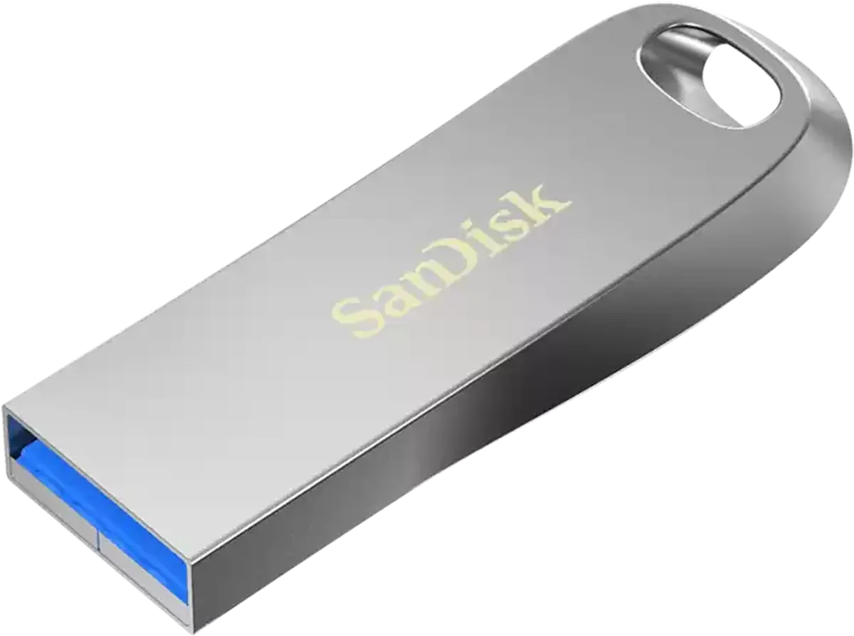 SanDisk™ Ultra Luxe Flash Drive, 32GB, USB 3.1, Silver, SDCZ74-032G-G46