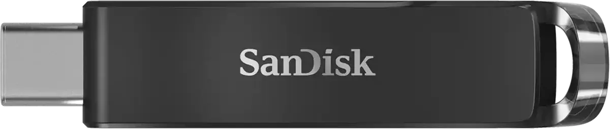 فلاش ميموري سانديسك Ultra، بسعة 128 جيجابايت، ™USB Type-C، أسود، SDCZ460-128G-A46