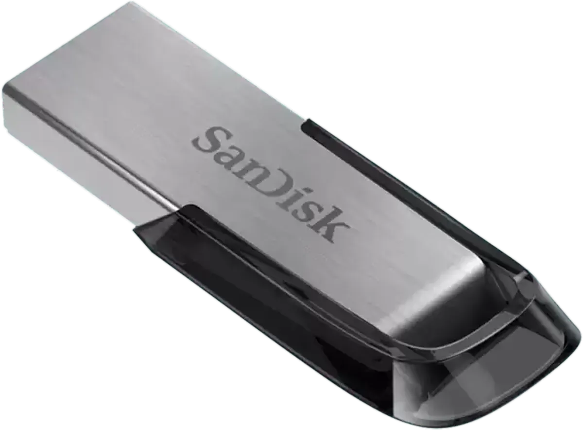 فلاش ميموري سانديسك Ultra Flair، بسعة 64 جيجابايت، USB 3.0، فضي، SDCZ73-064G-G46