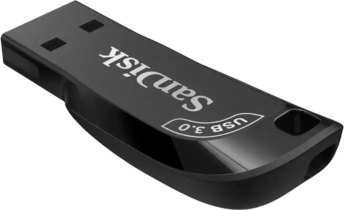 SanDisk™ Ultra Shift Flash Drive, 128GB, USB 3.0, Black, SDCZ410-128G-G46