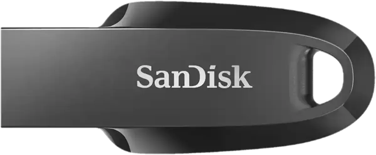 SanDisk Ultra Curve Flash Drive, 32GB, USB 3.2, Black, SDCZ550-032G-G46