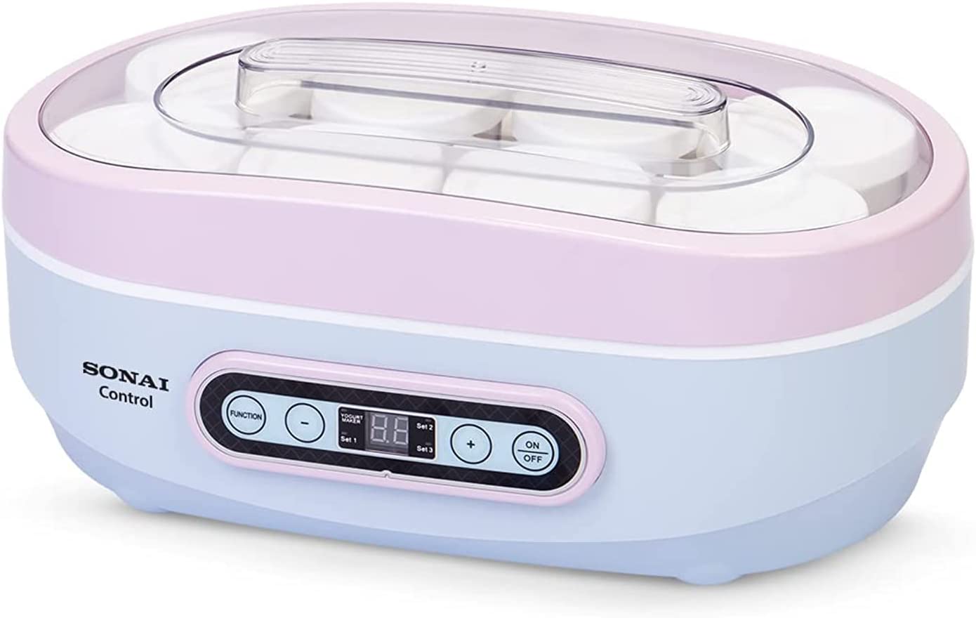 ماكينة الزبادي مار من سوناي، 20 وات، 8 أكواب زجاج -  MAR-1070